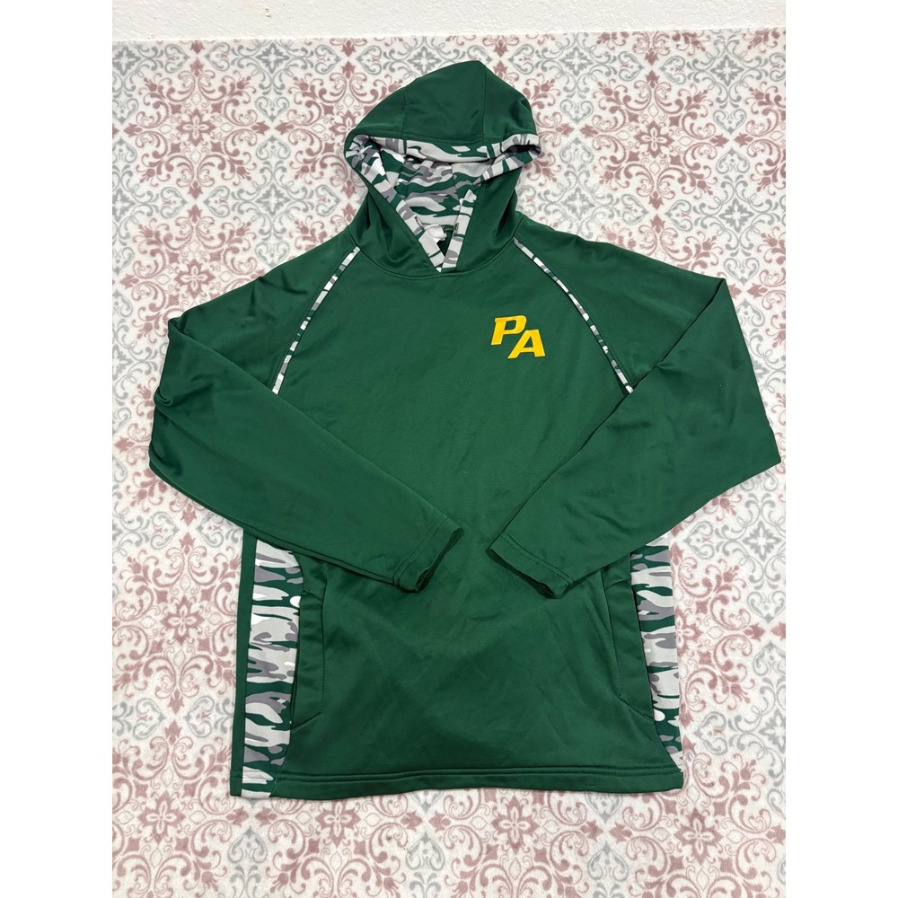 Augusta Sportswear Mens USWT Baseball Hoodie Green Camo Performance Pullover M
